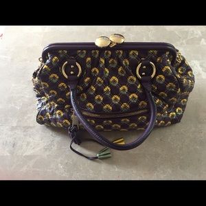 Authentic Marc Jacobs plum Stam bag
